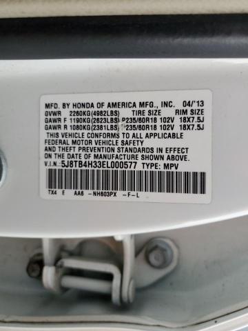 5J8TB4H33EL000577 Acura RDX