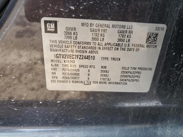 1GTV2VEC7FZ244510 GMC Sierra K1500 Slt