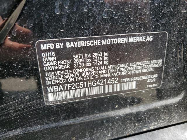 WBA7F2C51HG421452 BMW 750 Xi
