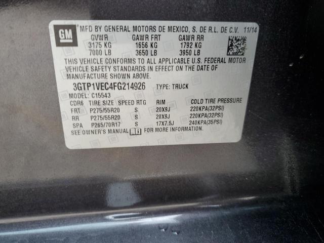 3GTP1VEC4FG214926 GMC Sierra C1500 Slt