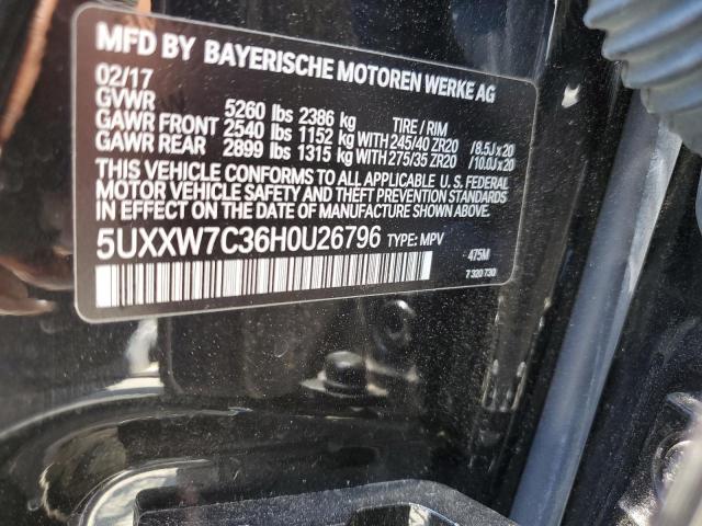 5UXXW7C36H0U26796 BMW X4 Xdrivem40i