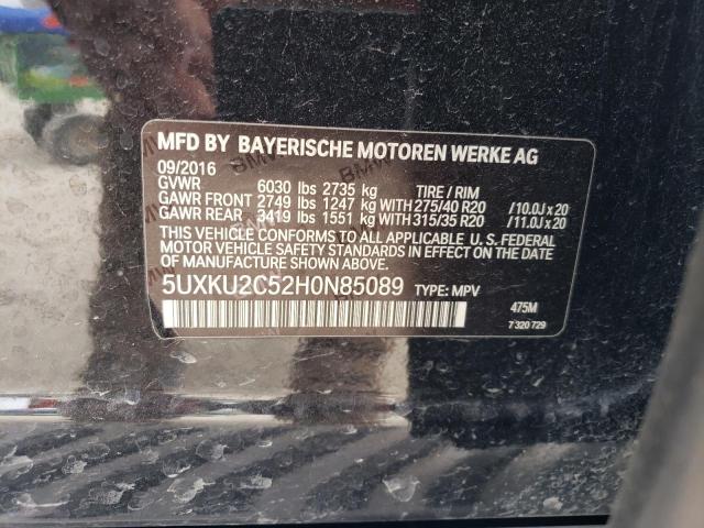 5UXKU2C52H0N85089 BMW X6 Xdrive35i