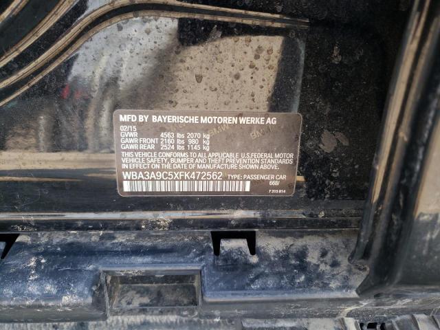 WBA3A9C5XFK472562 BMW 335 I