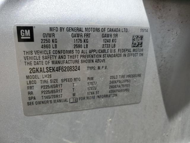 2GKALSEK4F6208324 GMC Terrain Slt
