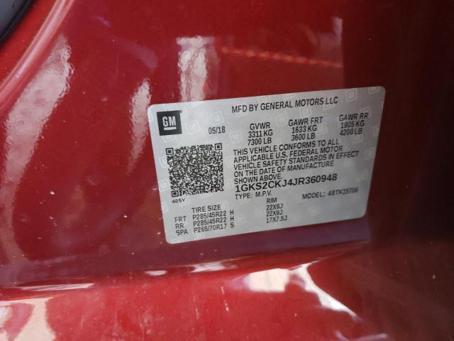 1GKS2CKJ4JR360948 GMC YUKON DENALI