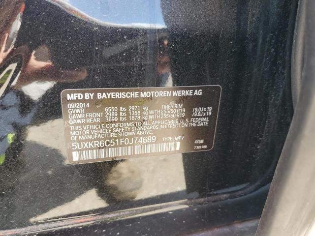 5UXKR6C51F0J74689 BMW X5 Xdrive50i
