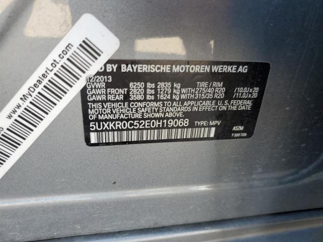 5UXKR0C52E0H19068 BMW X5 Xdrive35i