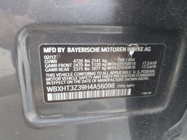 WBXHT3Z39H4A56098 BMW X1 Xdrive28i