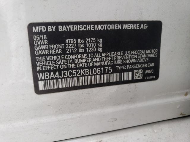 WBA4J3C52KBL06175 BMW 430xi Gran Coupe