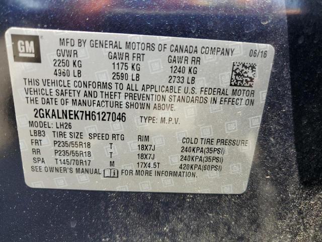 2GKALNEK7H6127046 GMC Terrain Sle