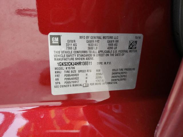 1GKS2CKJ4HR136511 GMC YUKON DENALI