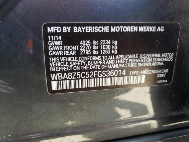 WBA8Z5C52FGS36014 BMW 328 Xigt Sulev