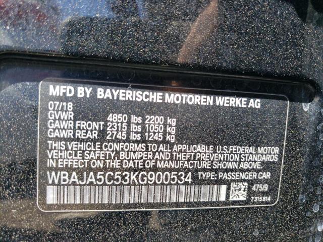 WBAJA5C53KG900534 BMW 530 I