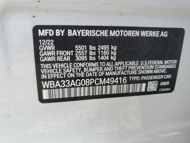 WBA33AG08PCM49416 BMW 530XE