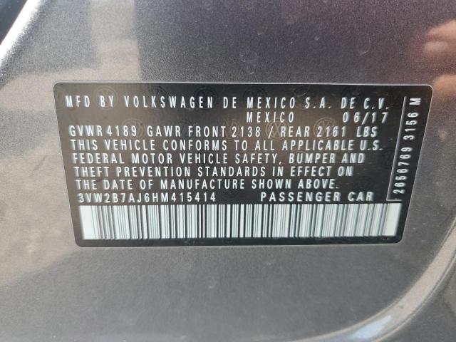 3VW2B7AJ6HM415414 Volkswagen JETTA S