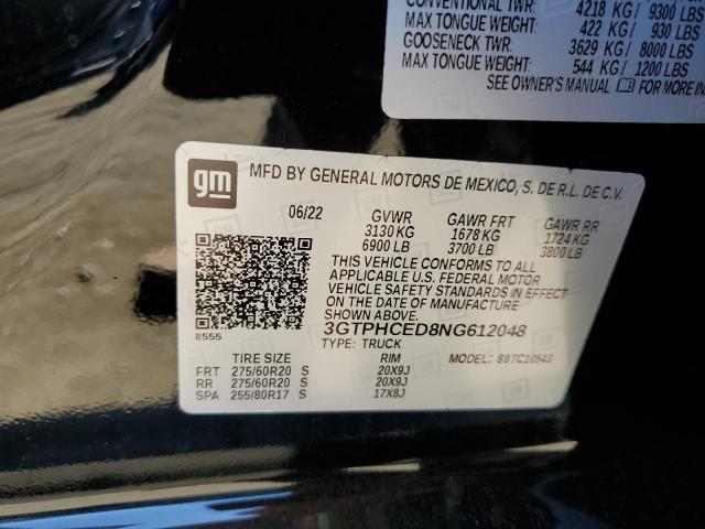 3GTPHCED8NG612048 GMC Sierra C1500 Elevation
