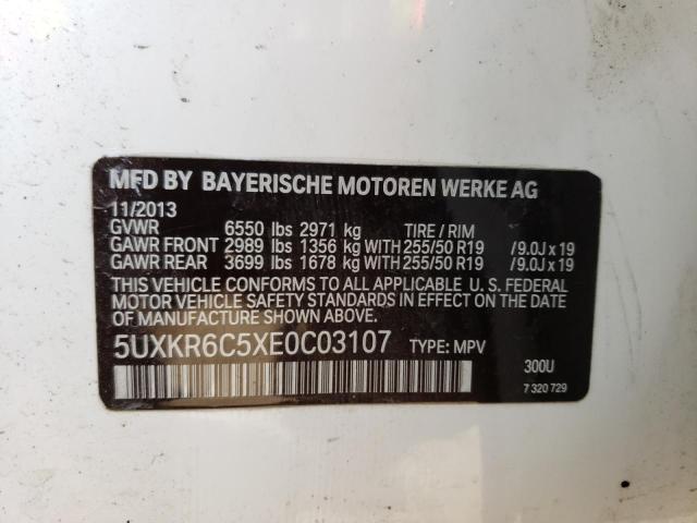 5UXKR6C5XE0C03107 BMW X5 Xdrive50i