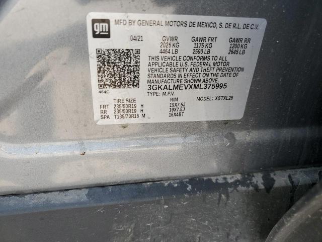 3GKALMEVXML375995 GMC Terrain Sle