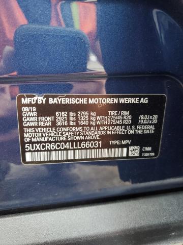 5UXCR6C04LLL66031 BMW X5 Xdrive40i