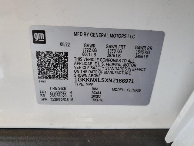 1GKKNXLSXNZ166971 GMC Acadia Denali