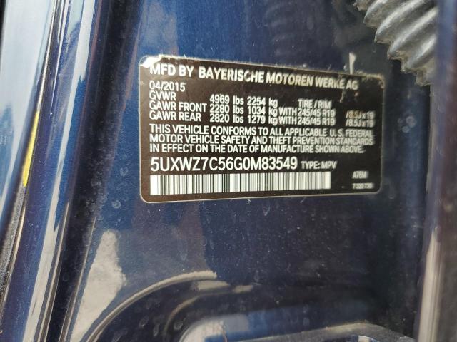 5UXWZ7C56G0M83549 BMW X3 Sdrive28i