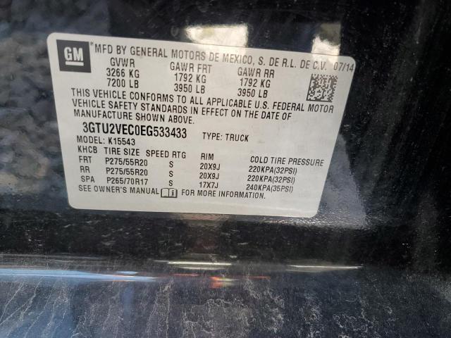 3GTU2VEC0EG533433 GMC Sierra K1500 Slt