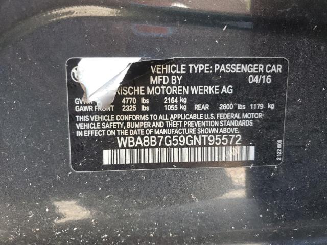 WBA8B7G59GNT95572 BMW 340 XI