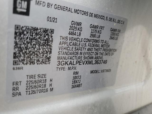 3GKALPEVXML363749 GMC Terrain Slt