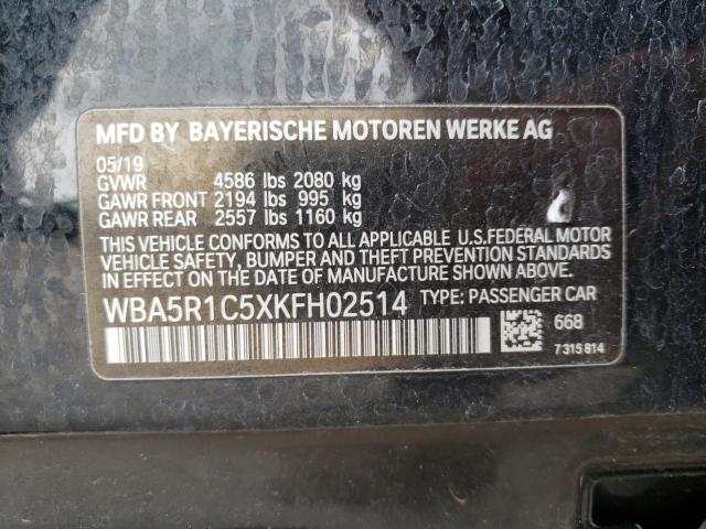 WBA5R1C5XKFH02514 BMW 330I