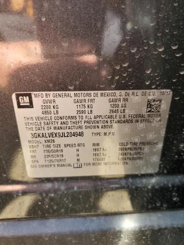 3GKALVEX9JL204948 GMC Terrain Slt