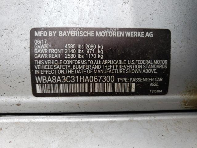 WBA8A3C31HA067300 BMW 320 XI