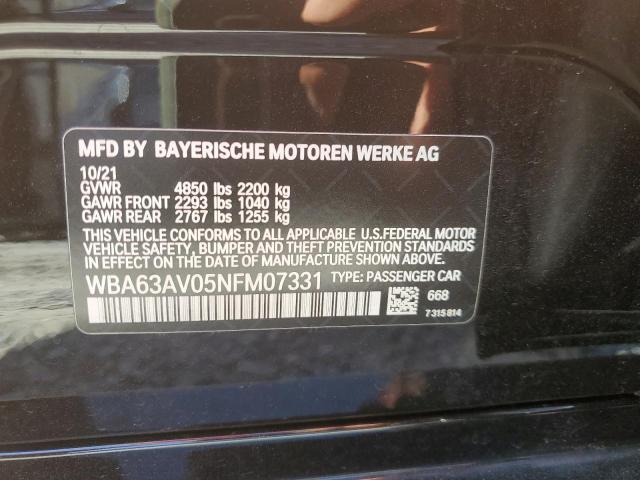 WBA63AV05NFM07331 BMW 430i Gran Coupe