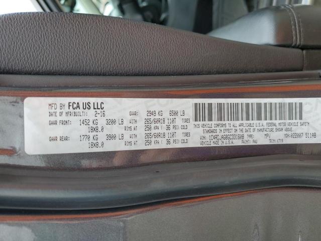 1C4RDJAG8GC331608 Dodge Durango Sxt