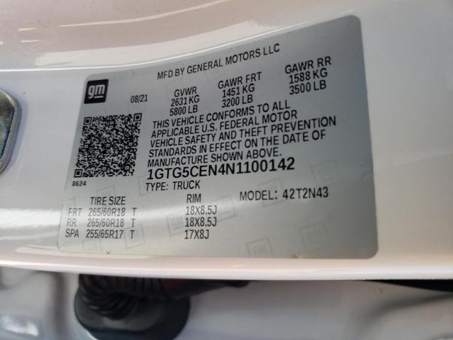 1GTG5CEN4N1100142 GMC Canyon Elevation