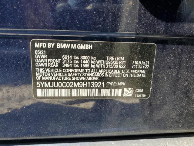 5YMJU0C02M9H13921 BMW X5 M