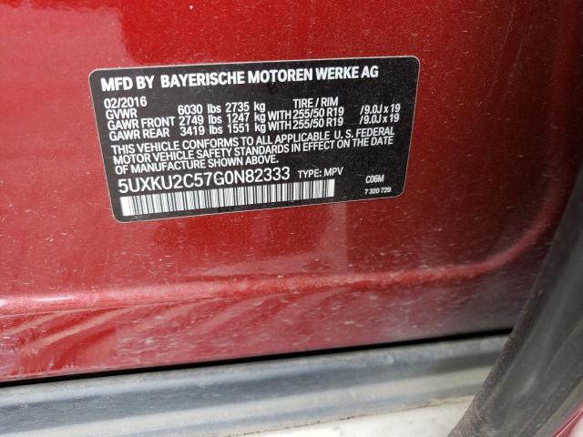 5UXKU2C57G0N82333 BMW X6 Xdrive35i