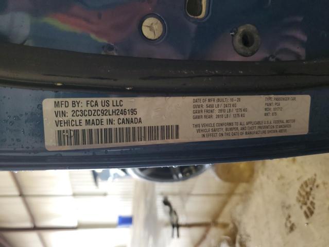 2C3CDZC92LH246195 Dodge Challenger Srt Hellcat