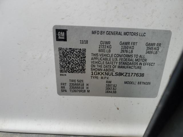 1GKKNULS8KZ177638 GMC Acadia Slt-1