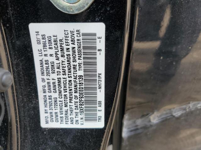 19XFB2F93EE018139 Honda CIVIC EXL
