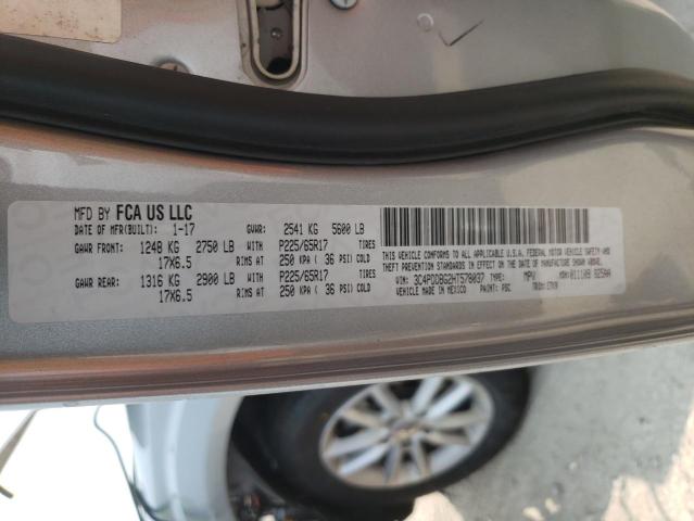3C4PDDBG2HT578037 Dodge Journey Sxt