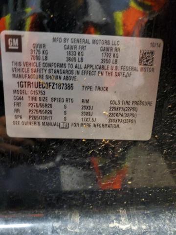 1GTR1UEC0FZ187386 GMC Sierra C1500 Sle