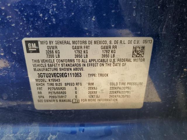 3GTU2VEC9EG111063 GMC Sierra K1500 Slt