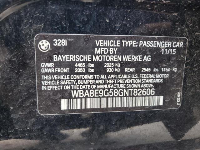 WBA8E9G58GNT82606 BMW 328 I Sulev