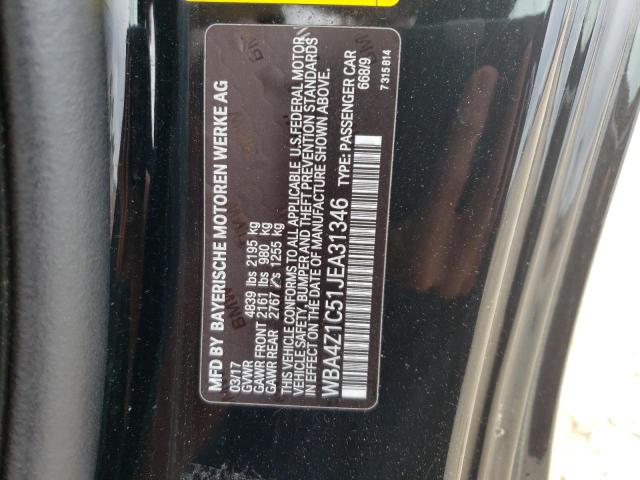 WBA4Z1C51JEA31346 BMW 430I