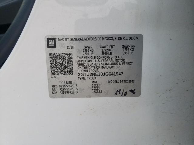 3GTU2NEJ0JG641947 GMC Sierra K1500 Slt