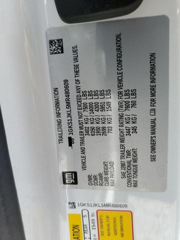 1GKS1JKL5MR480609 GMC YUKON XL DENALI
