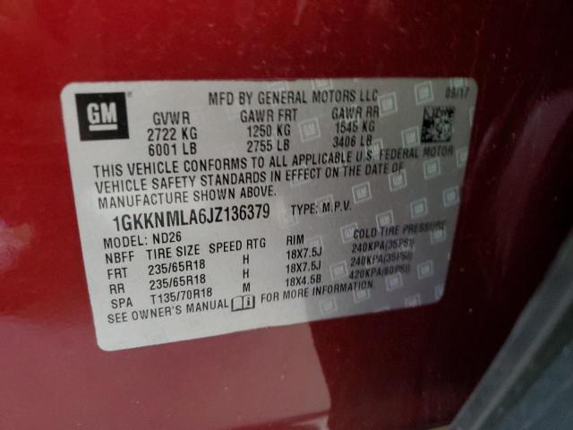 1GKKNMLA6JZ136379 GMC Acadia Slt-1