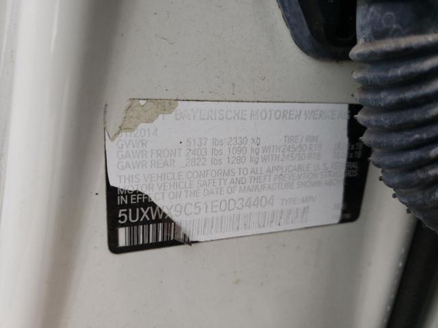 5UXWX9C51E0D34404 BMW X3 Xdrive28i