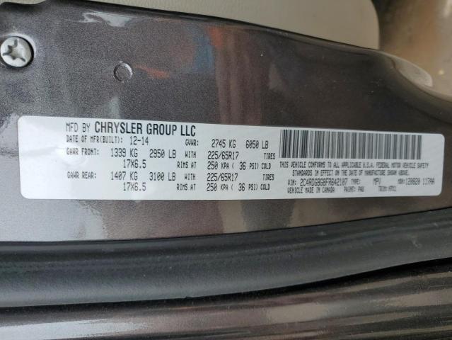 2C4RDGBG8FR642107 Dodge Grand Caravan Se