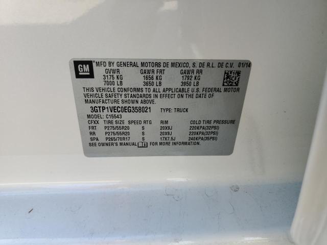 3GTP1VEC0EG358021 GMC Sierra C1500 Slt